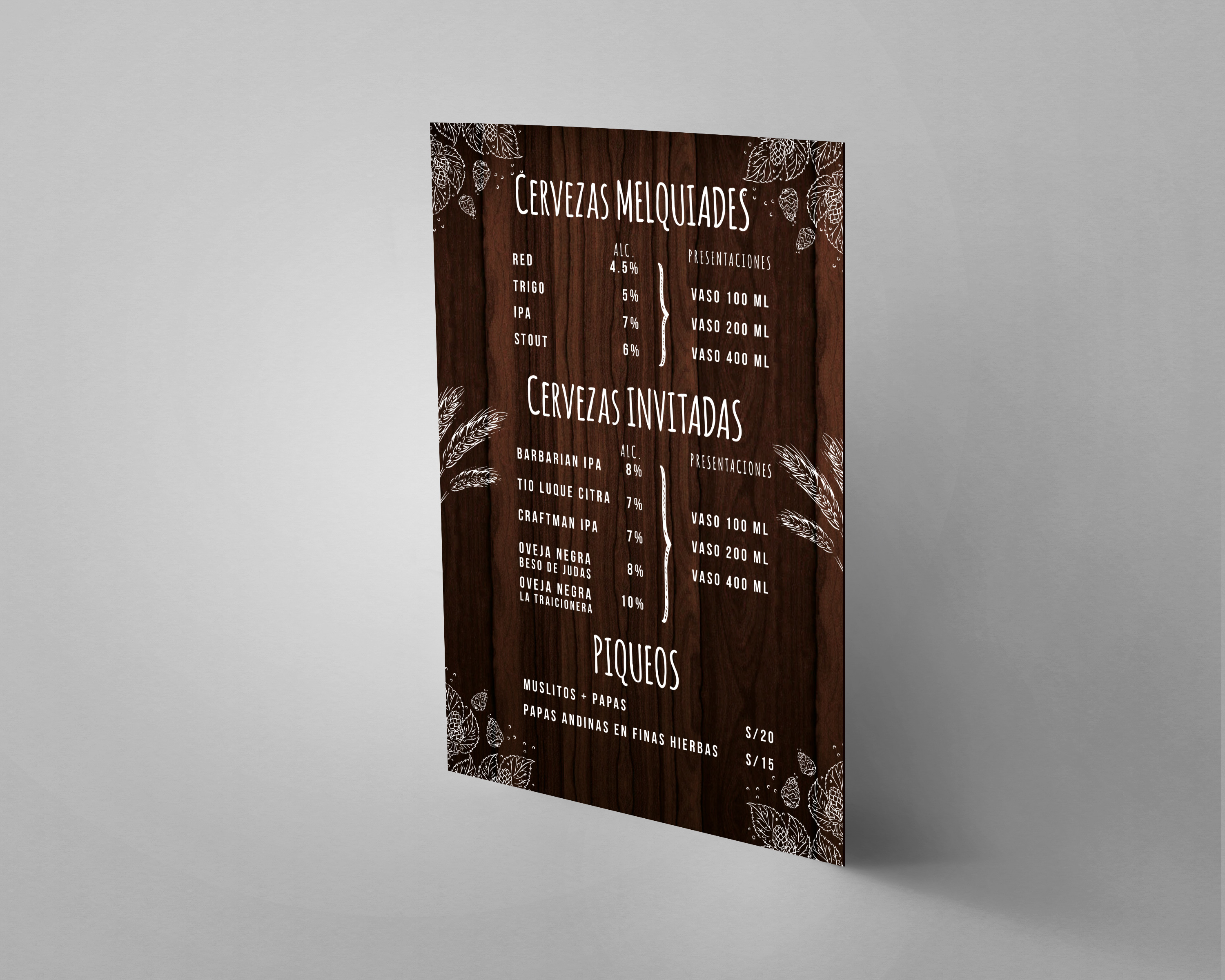 Melquiades Bar (Publicidad impresa)